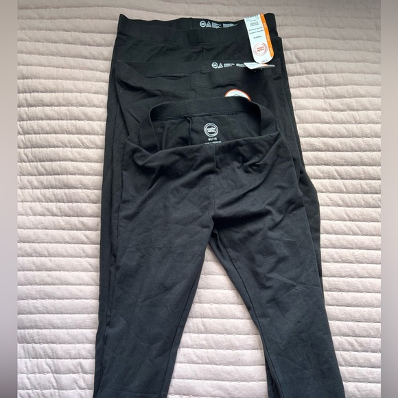 Kids Black and Gray wonder nation five Leggings bundle three are new size M&L - Picture 2 of 7